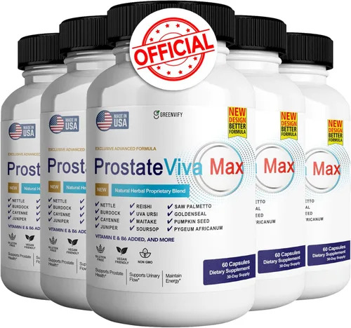 Miniatura 9 de ProstateViva Max Suplementos de próstata para hombres, flujo urinario natural y apoyo de la vejiga, 60 cápsulas
