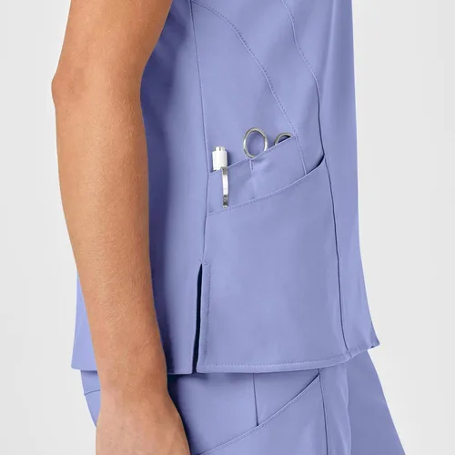 Miniatura 8 de WonderWink Top estilizado con cuello en V para mujer