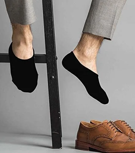 Miniatura 7 de 6 Pack Mens No Show Socks Casual Low Cut Thin Loafers Non Slip Boat Liners