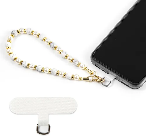 Miniatura 14 de Correa de teléfono con cuentas de mármol, cordón para teléfono celular, cadena para teléfono, correa de muñeca para mujeres para teléfono 14/13
