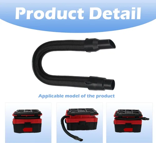 Miniatura 5 de 14-37-0105 Manguera de vacío compatible para aspiradora Milwaukee M18 Packout 0970-20 0880-20, manguera de vacío de 18V 2.5 galones para aspiradora