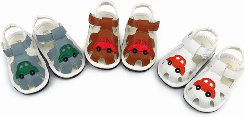 Miniatura 7 de WILLFUN Sandalias chirriantes de verano para bebé niño y niña, suela de goma de alta calidad, zapatos antideslizantes para niños pequeños primeros