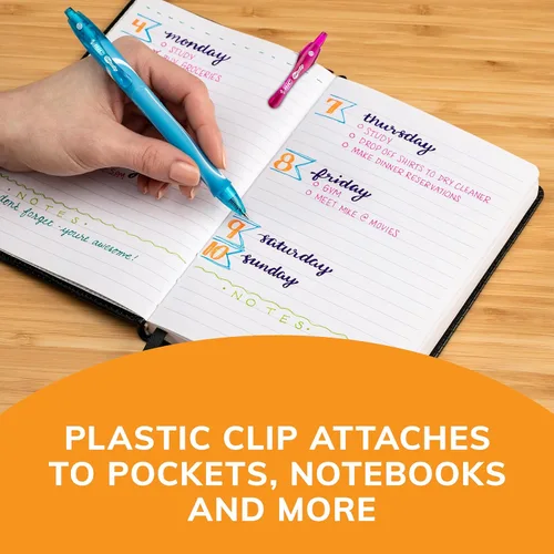 Miniatura 5 de BIC Gel-ocity - Bolígrafos de gel retráctiles de secado rápido, punta media (0.028 in), juego de 4 bolígrafos de gel, el embalaje puede variar