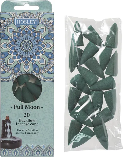 Miniatura 2 de Hosley Full Moon - Conos de incienso verde de reflujo de luna, aroma de larga duración para positividad y aire puro, polvo de madera, aromaterapia