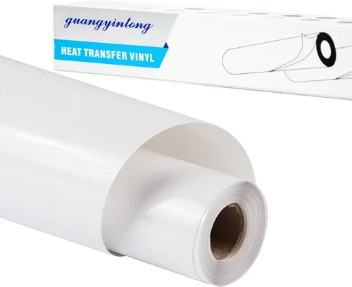 Miniatura 24 de Guangyintong Rollos de Vinilo Amarillo de Transferencia de Calor HTV, 12" x 8 pies, Superficie Brillante de Vinilo para Planchar en Camisetas, Fácil