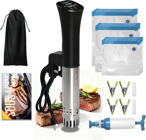 Cocina Sous Vide, enfriador de vino, 1000 W, máquina Sous Vide para cocina, circulador de inmersión, kit de Sous Vide con bolsas de vacío, bomba de