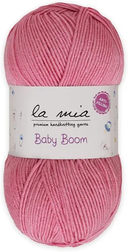 Miniatura 51 de 1 madeja La Mia Baby Boom, hilo acrílico 100% antipilling para tejer y ganchillo para tejer y ganchillo, 3.53 oz (3.5 onzas) / 820.2 ft