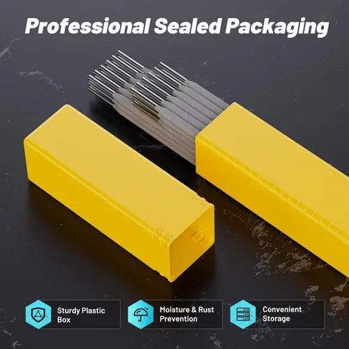 Miniatura 4 de Varillas de soldadura E6013 1/8 '': 2.5LB 14'' Electrodos de soldadura de acero de bajo carbono para fabricación de metales ligeros y reparaciones