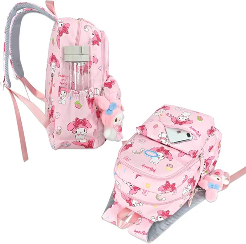 Miniatura 4 de Roffatide Mochila escolar de anime para niñas, con estampado de dibujos animados, casual, para estudiantes, mochila para laptop, mochila