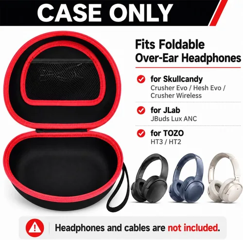 Miniatura 2 de Funda para auriculares Skullcandy Crusher/Hesh/Evo, inalámbricos Bluetooth para JLab JBuds Lux ANC, para auriculares TOZO HT3/HT2 y más auriculares