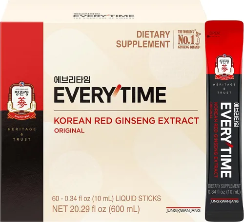 Miniatura 14 de JUNG KWAN JANG Everytime - Extracto de ginseng rojo coreano de 1,000 mg y pomelo – Bebida energética vegana – Sin cafeína, sin gluten, sin OMG, 0.34