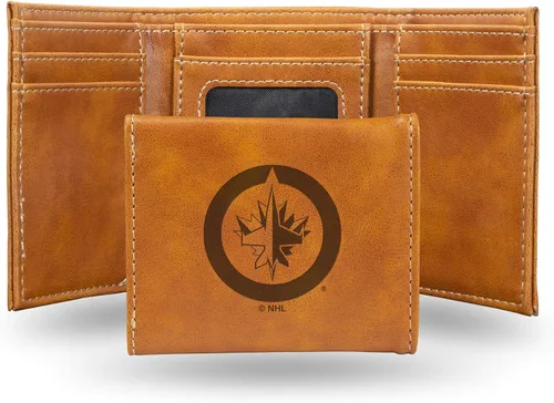 Miniatura 51 de NHL Rico Industries - Billetera triple grabada con láser y tres pliegues, accesorio para hombre