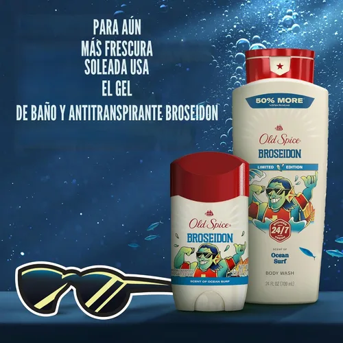 Miniatura 9 de Old Spice Desodorante antitranspirante Dry Feel para hombres, Summerdudes, protección 24/7 contra el sudor y el olor, frescura soleada 24/7 y aroma