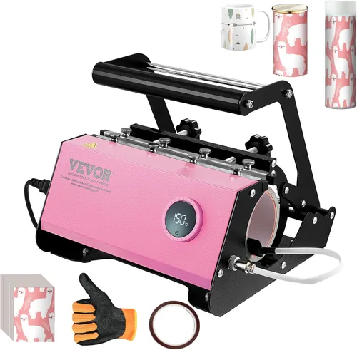 Miniatura 15 de VEVOR - Prensa de calor 5 en 1, máquina de prensa de calor de 15 x 15 pulgadas con prensa para tarros, prensa para sombreros, control digital