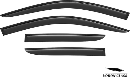 Miniatura 7 de Voron Glass, protectores de lluvia extra duraderos para Toyota C-HR 2018-2024, deflectores de ventana, viseras de ventilación, 4 piezas - 100319