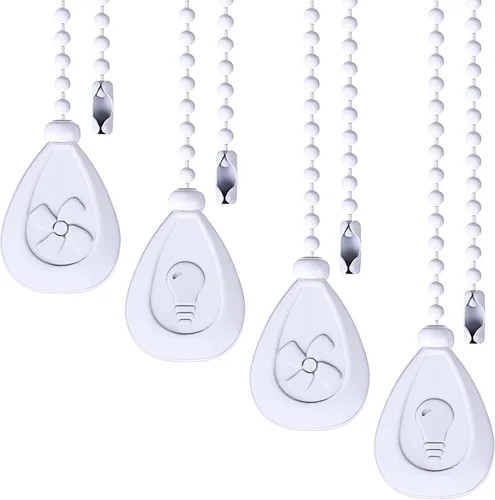 Miniatura 11 de Patelai 4 piezas de extensión de cadena para ventilador de techo, extensión de cadena de 12 pulgadas, colgante clásico en forma de gota, cuerda