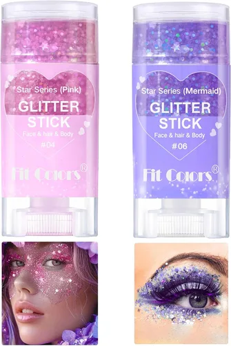 Miniatura 34 de Gel con purpurina para el cuerpo y la cara: Accesorios para conciertos de cantantes, disco, festival, rave, maquillaje con purpurina facial, 150 ml