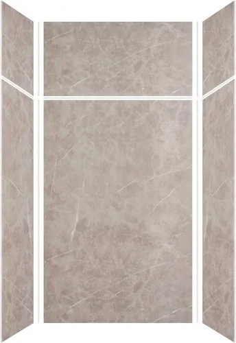 Miniatura 23 de Transolid EWKX483696-41 Expressions - Kit de pared de ducha de 6 paneles con extensión, 36 pulgadas de largo x 48 pulgadas de ancho x 96 pulgadas