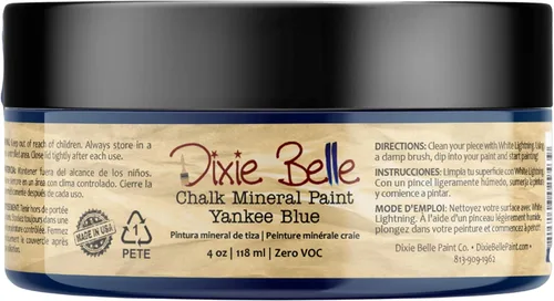 Miniatura 82 de Dixie Belle Paint Company - Pintura con acabado de tiza para muebles, color negro (Caviar), 1 galón, 128 fl oz, pintura mineral color rosa intenso