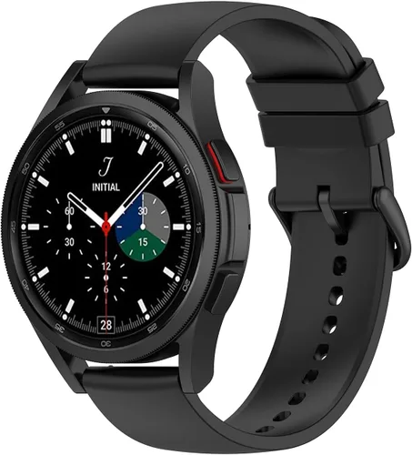 Suoman Para Samsung Galaxy Watch 4 Classic 1.654 in/1.811 in, Galaxy Watch 4 5 6 7 1.575 in/1.732 in, Galaxy Watch 5 Pro 1.772 in, correa de Negro