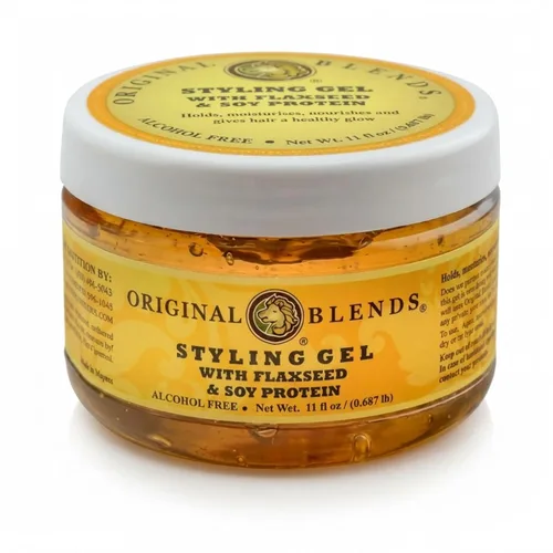 Gel natural de linaza para el cabello para niños y familias sin alcohol, sin sulfatos, sin parabenos, vegano - Domina el encrespamiento - Gel