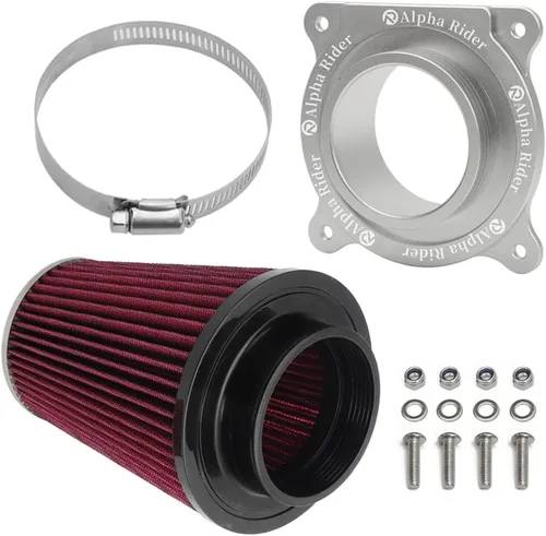 Kit de filtro de aire del motor Motoparty para Yamaha YFM700 Raptor 2006-2021, 2013-2021 YFM700R & YFM700R SE, con adaptador de entrada y soporte