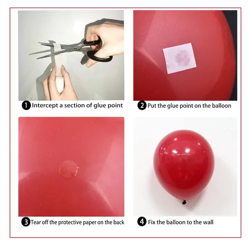 Miniatura 3 de COLOGO 5000 unidades de pegamento transparente para globos, puntos adhesivos extraíbles, 50 rollos de puntos de doble cara de cinta adhesiva