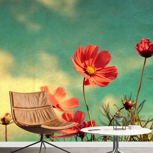 Miniatura 37 de wall26 - Patrón de hojas de fondo sin costuras - Mural de pared extraíble Papel pintado grande autoadhesivo - 66x96 pulgadas obra de arte 16