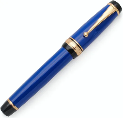 Miniatura 13 de Pluma estilográfica grande de metal, plumilla mediana de 0,7 mm, incluye convertidor de tinta y 5 cartuchos, acabado brillante pintado al piano Negro