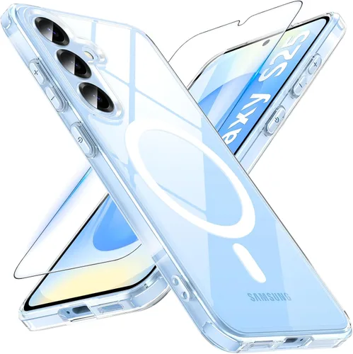 Miniatura 12 de BESINPO Funda magnética para Samsung Galaxy S10 Plus, [con patada invisible incorporada][grado militar a prueba de golpes] Funda delgada translúcida