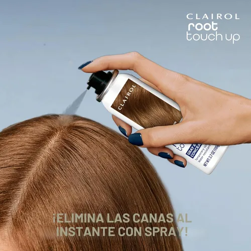 Miniatura 5 de Clairol Spray de coloración temporal para el cabello para retoque de raíces, color marrón claro, cobertura instantánea de raíces grises de aspecto