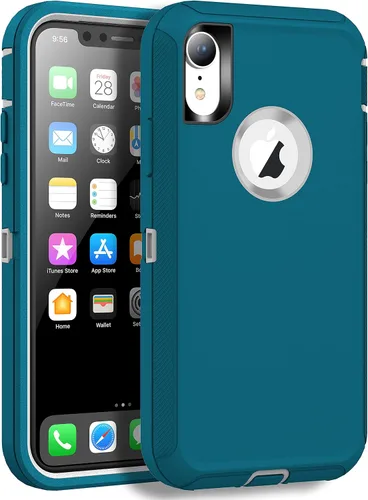 Miniatura 13 de MXX Compatible con iPhone XR, 3 capas súper protectoras, cuerpo resistente, resistente, a prueba de golpes y polvo, diseñada para Apple Xr funda