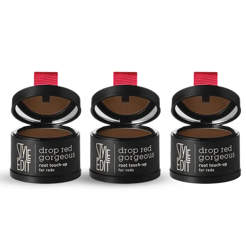 Miniatura 44 de Style Edit Polvo de retoque de raíz para cabello marrón claro Color de cabello para cubrir canas y raíces Polvo de línea capilar con infusión
