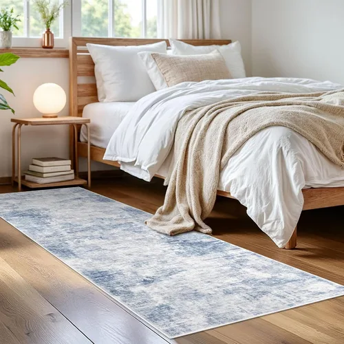Miniatura 1084 de IOHOUZE Alfombra abstracta lavable de 3 x 12 pies para pasillos, antideslizante para cocina, camino de entrada de lana sintética para interiores