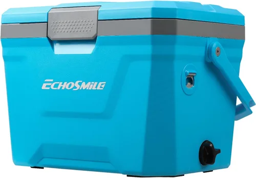 Miniatura 7 de EchoSmile Enfriador portátil aislado de 20L/21qt, enfriador duro para exteriores, caja de hielo para camping, bebidas, playa, pesca y navegación