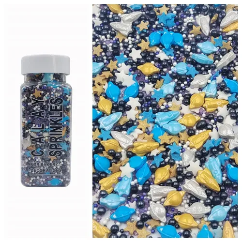 Miniatura 11 de Sentovac Gránulos comestibles de mezcla de unicornio para decorar Gránulos comestibles para cupcakes para tartas, 1 botella de 3.35 onzas / 3.35