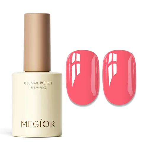 Miniatura 82 de MEGIOR Esmalte de uñas de gel blanco de 0.5 fl oz, color blanco antiguo, secado con luz UV, esmalte de gel francés, arte de uñas, salón de manicura