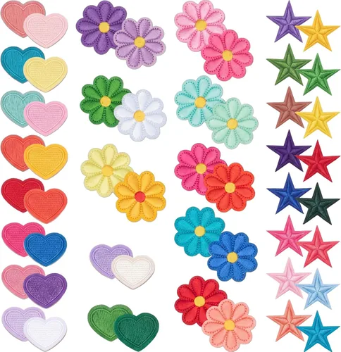 Miniatura 8 de 156 Pcs Glitter Self Adhesive Letters Chenille Clothing Patches Embroidered Repair Fuzzy Patches Alphabet Gold Trimmed Preppy Clothing Badges Sewing
