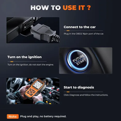 Miniatura 9 de AUTOPHIX Escáner OM126P OBD2, lector de código de luz de verificación del motor, escáner de código de automóvil para diagnóstico automotriz, lectura