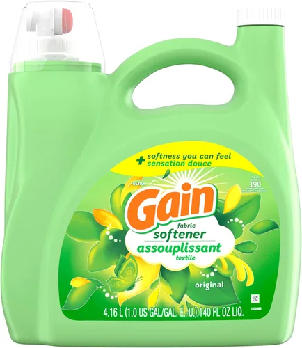 Miniatura 8 de Gain Suavizante líquido para ropa, aroma original, 35 fl oz líq., 48 lavados, Toque suave - suavidad que puedes sentir