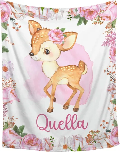 Miniatura 24 de Manta personalizada de franela de vellón de mariposa para bebé, manta de regalo personalizada con nombre, manta ligera y suave, bonita manta