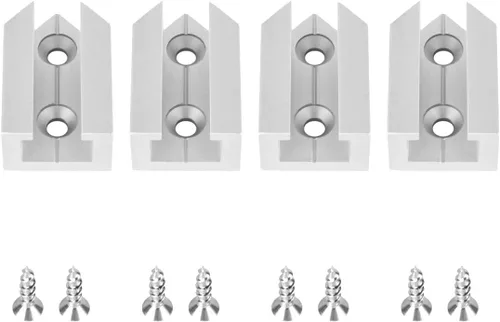 Miniatura 2 de POWERTEC 71415 Kit de intersección en T para pista en T de 3/8 pulgadas con agujeros preperforados y accesorios de montaje 3 x 3 pulgadas