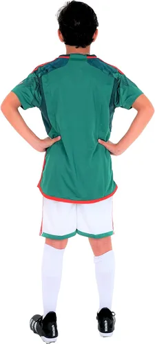 Miniatura 3 de PAIRFORMANCE Uniformes de fútbol para niños camiseta deportiva de equipo y pantalones cortos para niños ropa deportiva unisex de 4 a 14 años