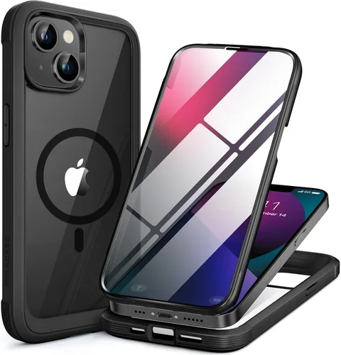 Miniatura 182 de Miracase Funda para iPhone 13 de 6.1 pulgadas, [sin burbujas] funda de teléfono de cuerpo completo con pantalla de vidrio completa integrada, sin
