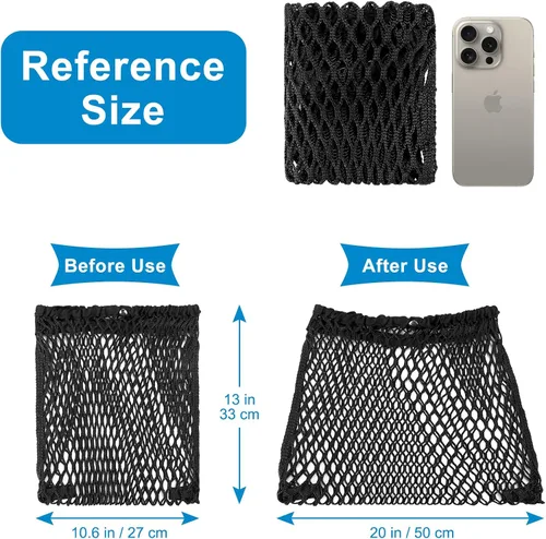 Miniatura 7 de Accmor Organizador universal para cochecito, bolsa de malla de red de poliéster para Uppababy, Nuna, Britax, Doona, cochecitos, antideslizante