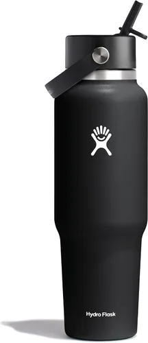 Miniatura 61 de Hydro Flask Botella de agua de viaje – Acero inoxidable aislado – Tapa ancha con pitillo, antiderrames, a prueba de fugas en 24 oz Trillium Pink