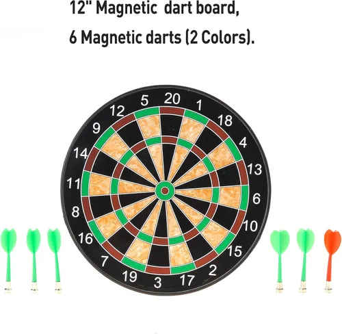 Miniatura 4 de PowerTRC Juego de mesa de dardos magnéticos, juguete de dardos magnéticos para niños, actividades de juego en interiores y exteriores, regalo