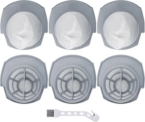 Paquete de 6 filtros 2610 2611 para Bissell 3 en 1 Turbo serie de aspiradoras ligeras con cable, comparado con la pieza # 1620624