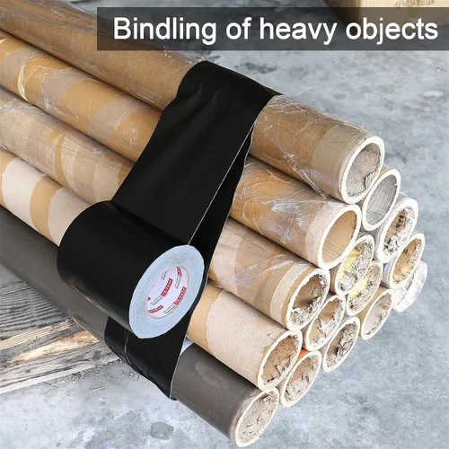 Miniatura 7 de JIALAI HOME Cinta adhesiva ancha, grado industrial negra de 5 pulgadas x 55 yardas (164 pies), 9 mil de alta resistencia, impermeable, fuerte