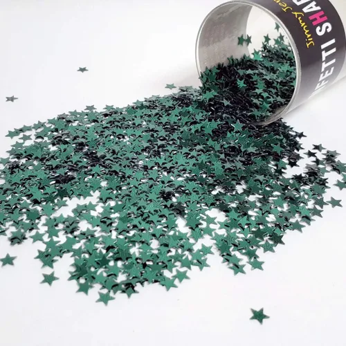 Miniatura 17 de Confetti Star 1/4" Negro - Paquete al por menor #8513 QS0